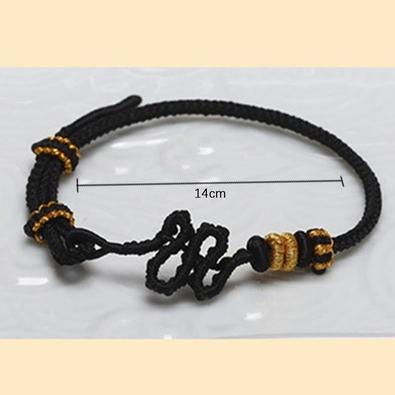 Adjustable Red String Snake Knot Protection Bracelet
