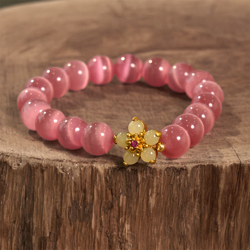 Cat's Eye Chrysoberyl Love Bracelet | Unique Healing Jewelry