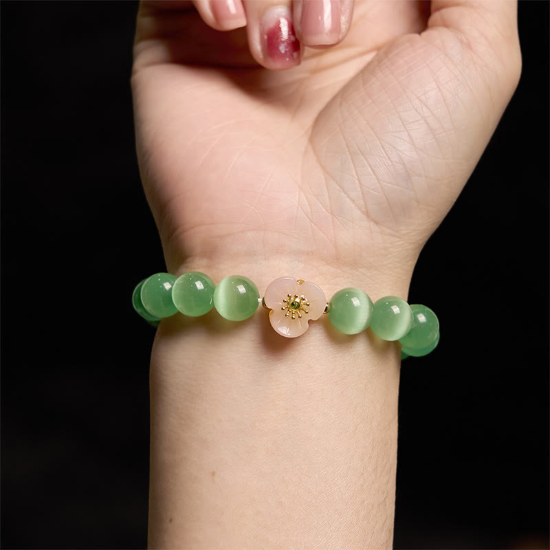 Cat's Eye Chrysoberyl Love Bracelet | Unique Healing Jewelry