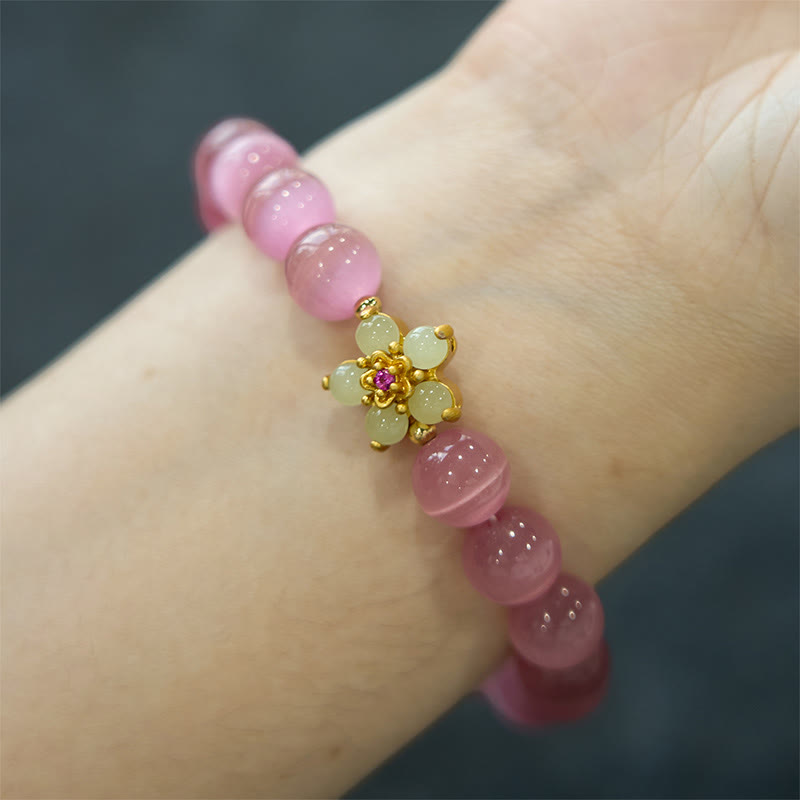Cat's Eye Chrysoberyl Love Bracelet | Unique Healing Jewelry