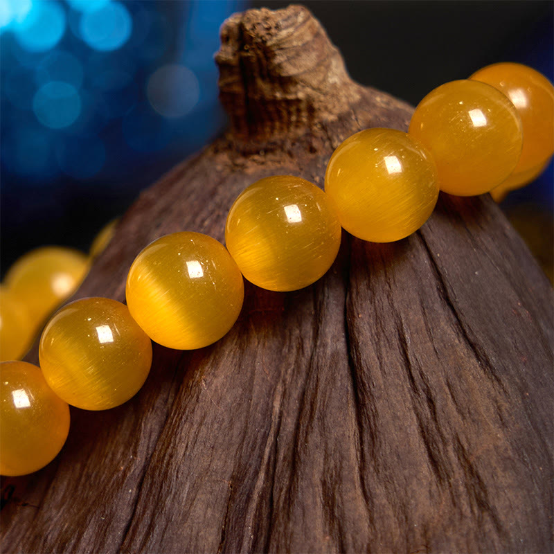 Cat's Eye Chrysoberyl Love Bracelet | Unique Healing Jewelry