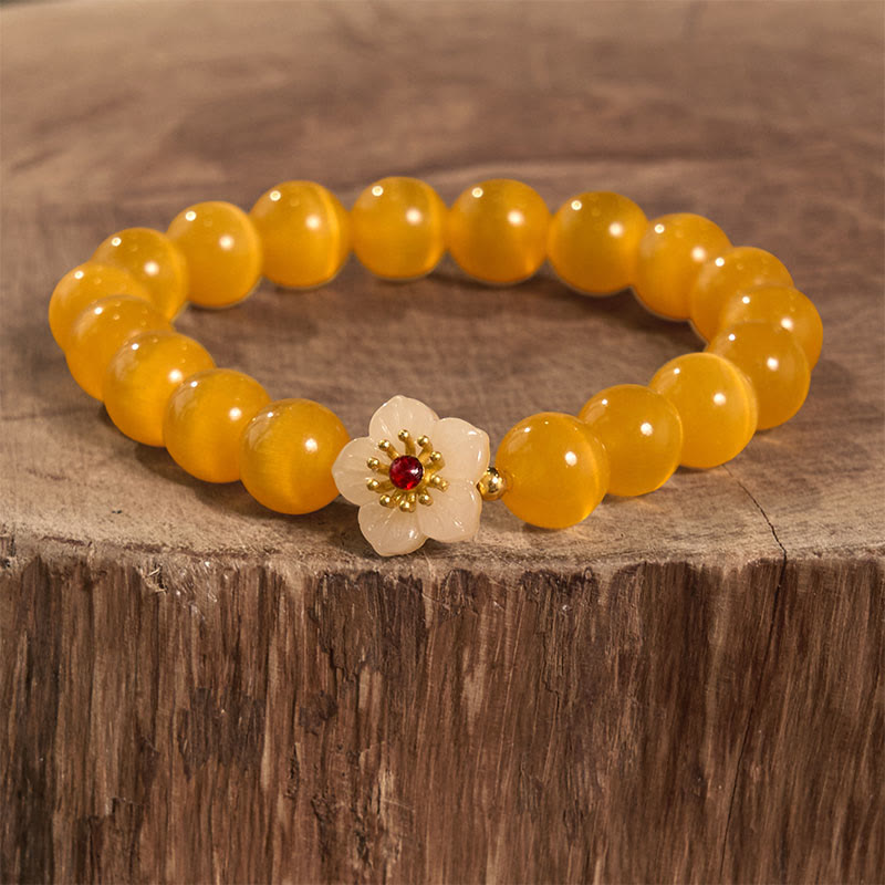 Cat's Eye Chrysoberyl Love Bracelet | Unique Healing Jewelry