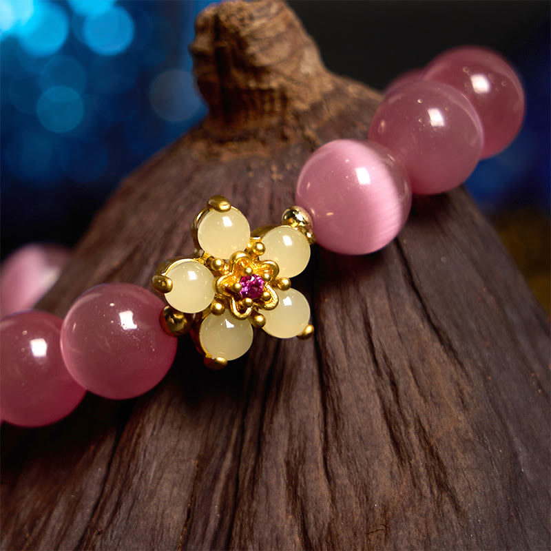 Cat's Eye Chrysoberyl Love Bracelet | Unique Healing Jewelry