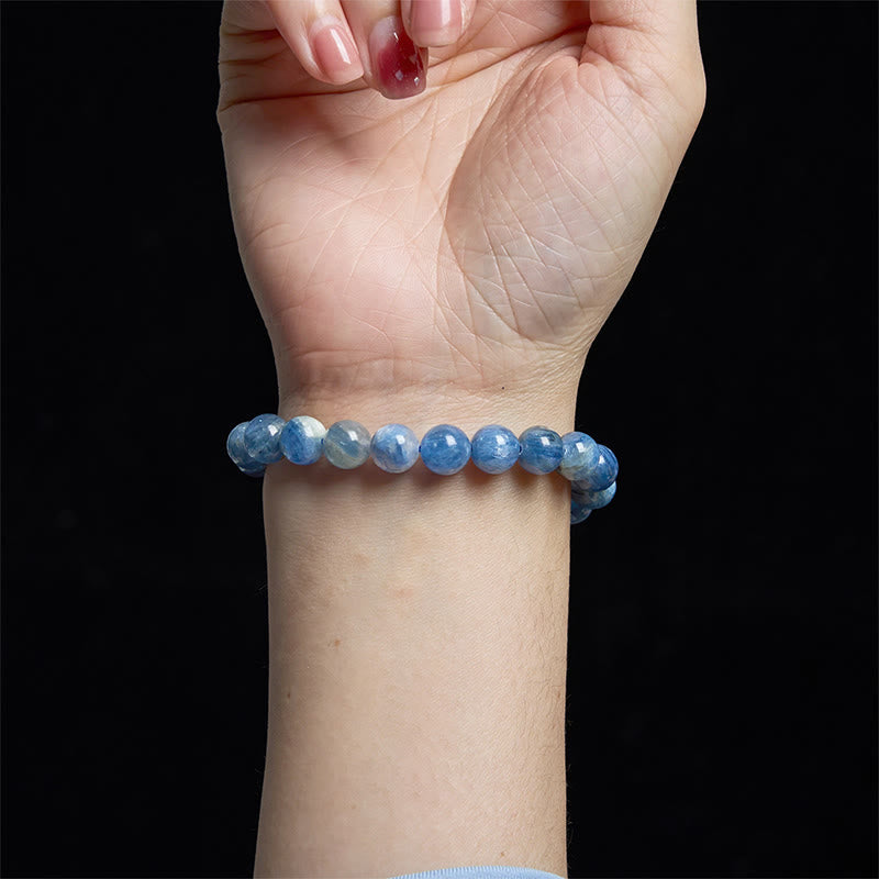 8mm Kyanite Spiritual Healing Bracelet for Calmness