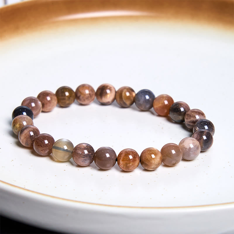 8mm Black Moonstone Soothing Bracelet