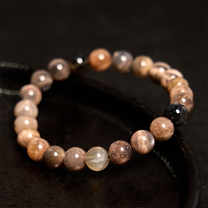 8mm Black Moonstone Soothing Bracelet