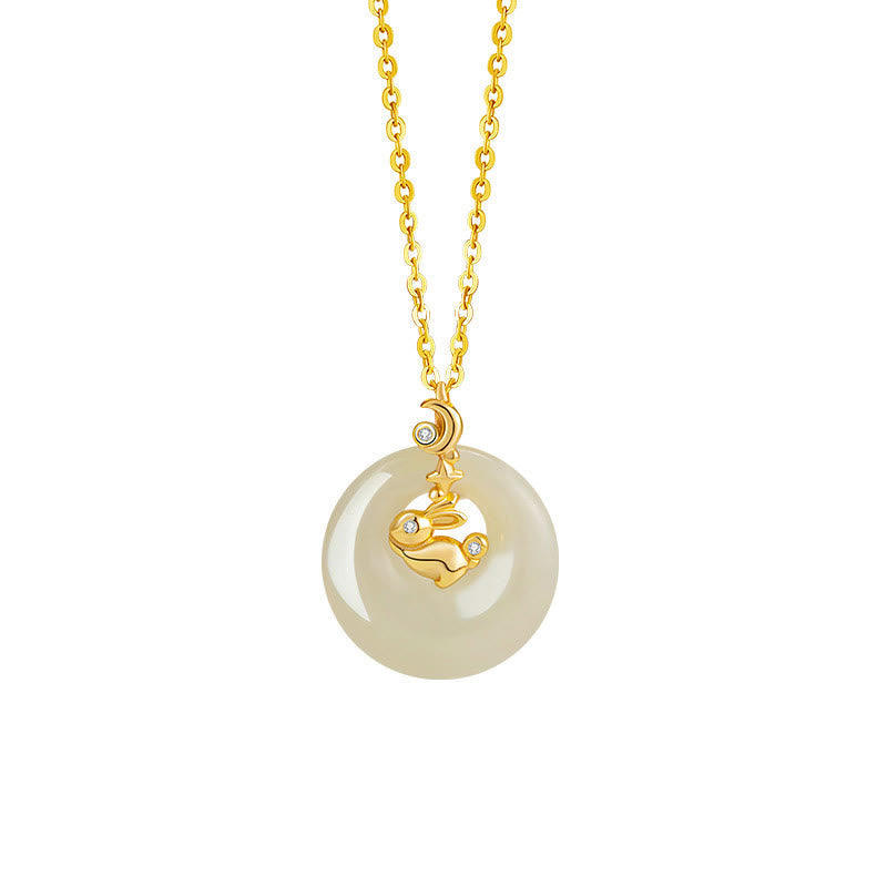Chinese Zodiac Hetian Jade Abundance Necklace Pendant