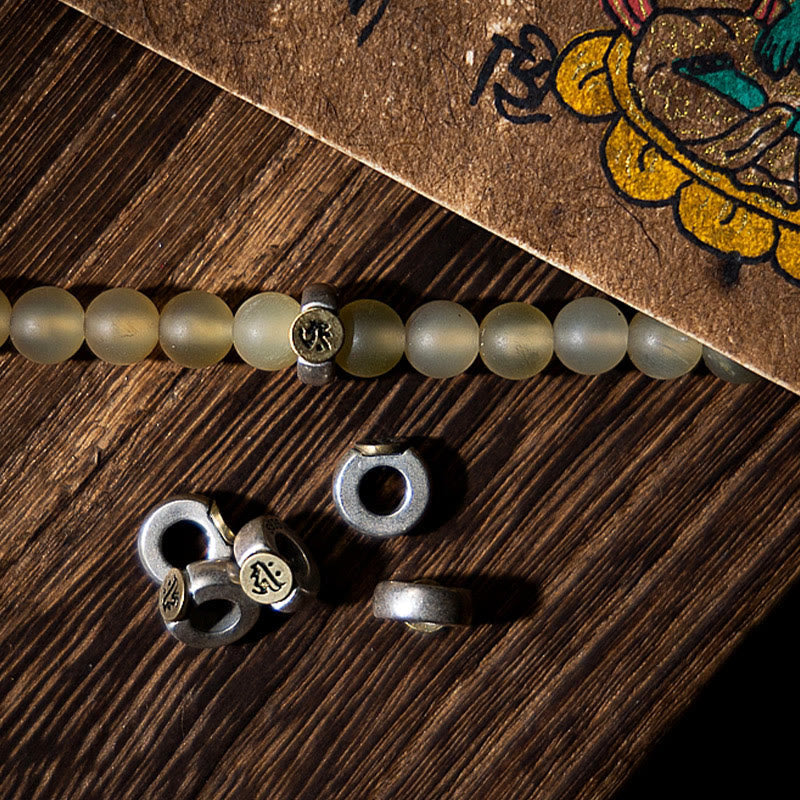 8mm Sheep Horn Chinese Zodiac Bracelet for Wealth & Protection
