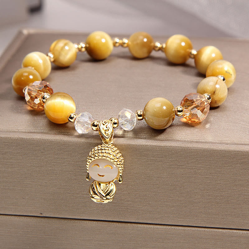 8mm Yellow Tiger Eye Meditation Protection Bracelet