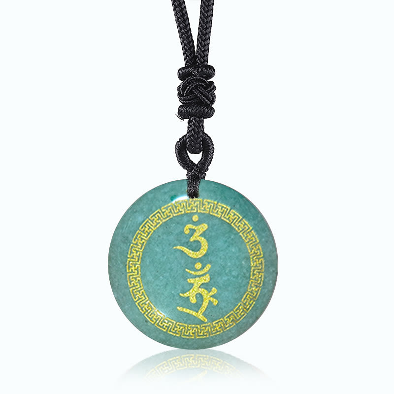 Black Obsidian Protection Necklace | Swastika Vajra Pendant