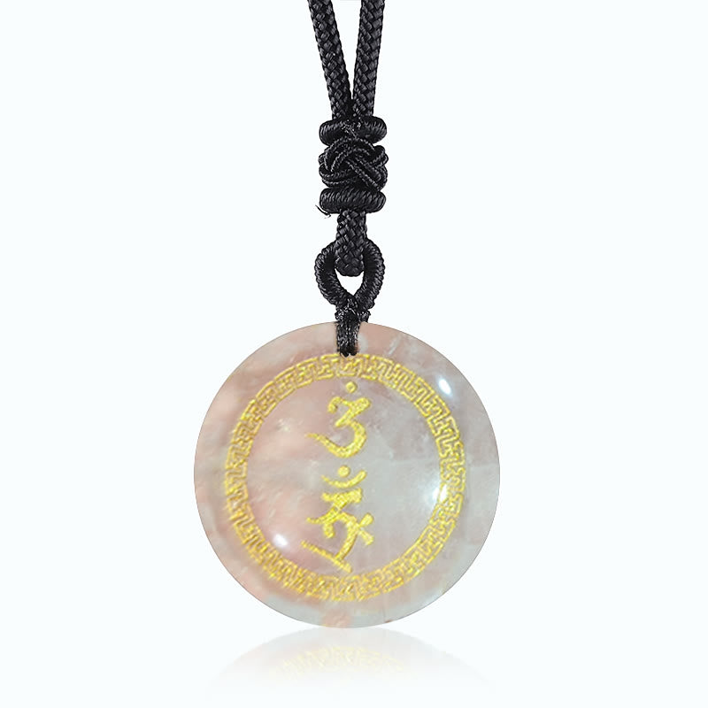 Black Obsidian Protection Necklace | Swastika Vajra Pendant