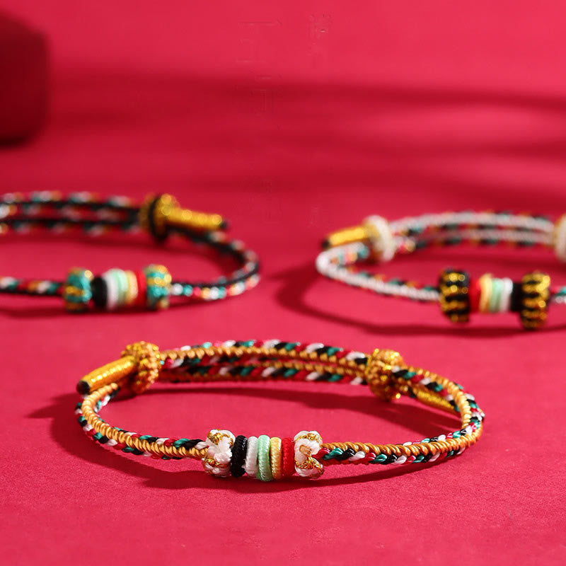 Five Elements Colorful String Luck Bracelet for Spiritual Balance