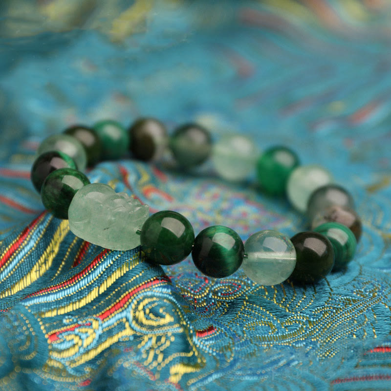 Five Elements 10mm Agate Luck Bracelet for Balance