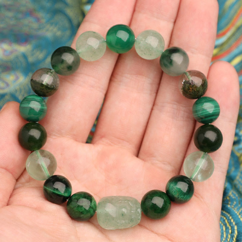 Five Elements 10mm Agate Luck Bracelet for Balance