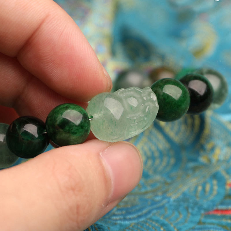 Five Elements 10mm Agate Luck Bracelet for Balance