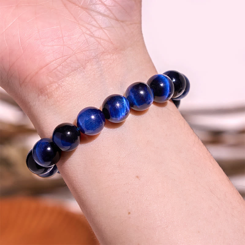 Blue Tiger Eye Balance Stone Bracelet