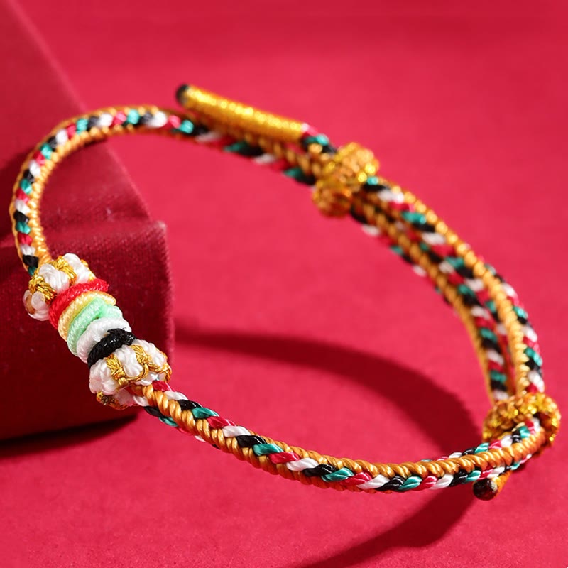Five Elements Colorful String Luck Bracelet for Spiritual Balance