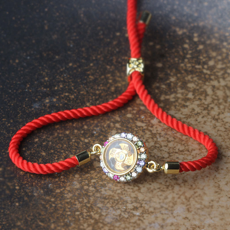 Copper Color Rotatable Windmill Lotus Bracelet for Spiritual Balance