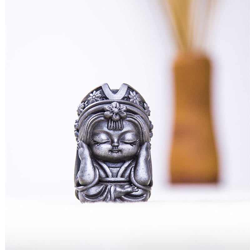 Handmade 7cm Zakiram Rust Iron Powder Resin Statue