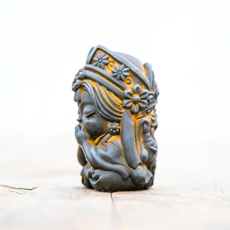 Handmade 7cm Zakiram Rust Iron Powder Resin Statue