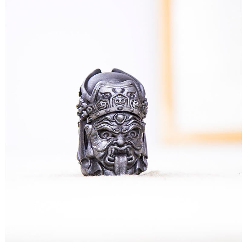 Handmade 7cm Zakiram Rust Iron Powder Resin Statue