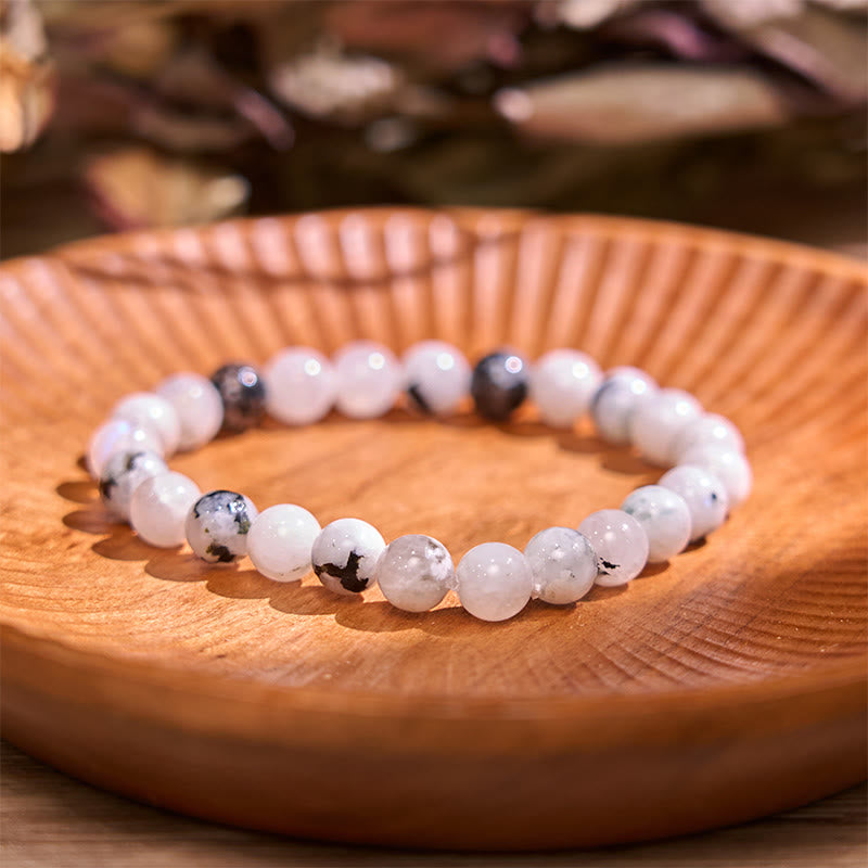 Rainbow Moonstone Harmony Bracelet 8mm