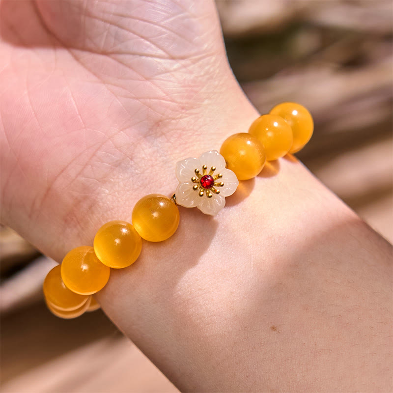 Cat's Eye Chrysoberyl Love Bracelet | Unique Healing Jewelry