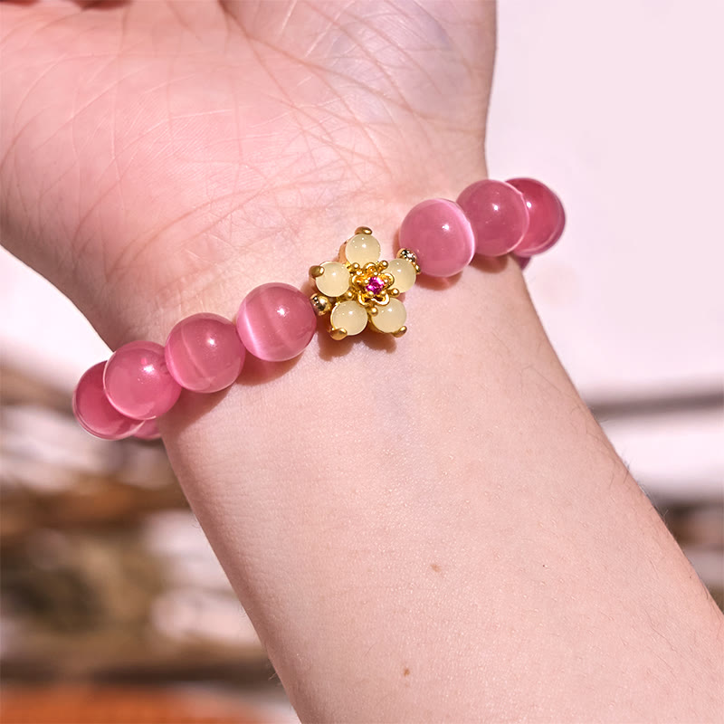 Cat's Eye Chrysoberyl Love Bracelet | Unique Healing Jewelry