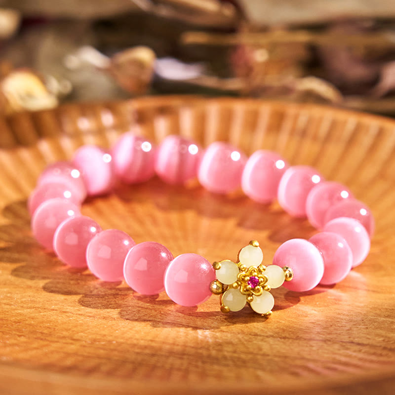 Cat's Eye Chrysoberyl Love Bracelet | Unique Healing Jewelry