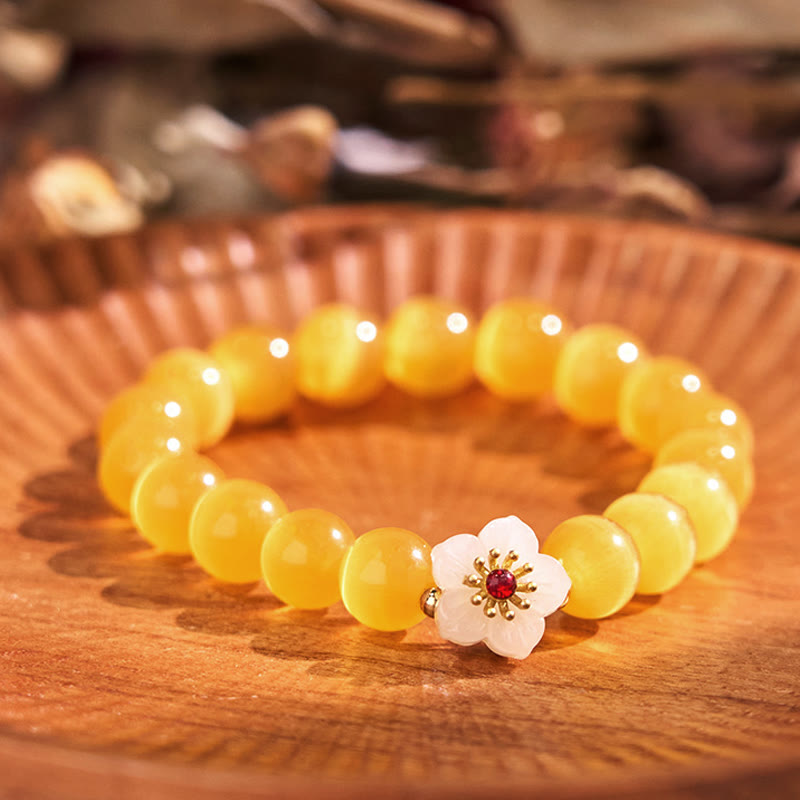 Cat's Eye Chrysoberyl Love Bracelet | Unique Healing Jewelry
