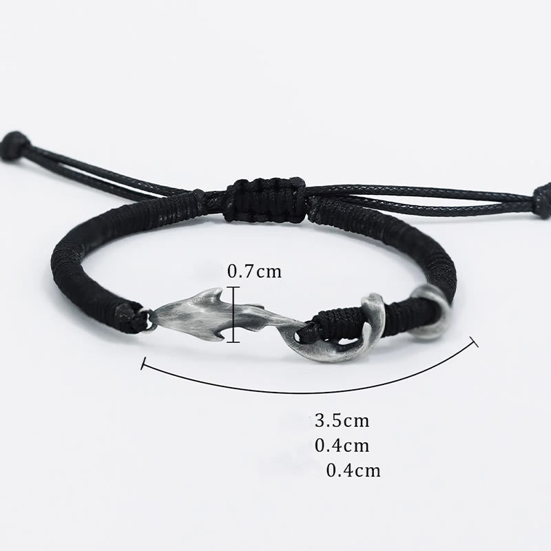 Mens Sterling Silver Protection Bracelet
