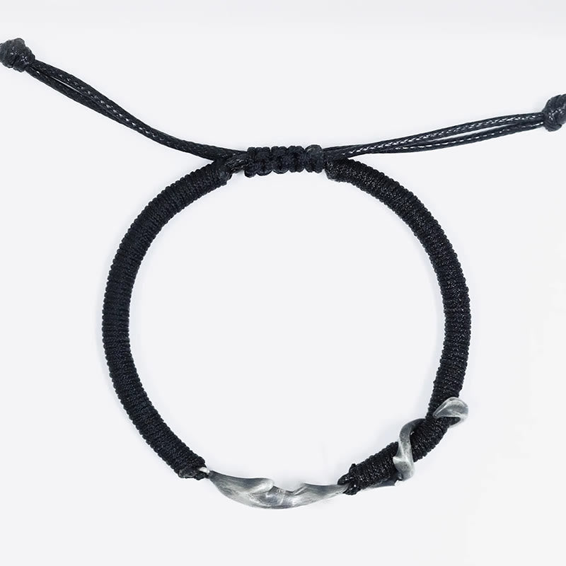 Mens Sterling Silver Protection Bracelet