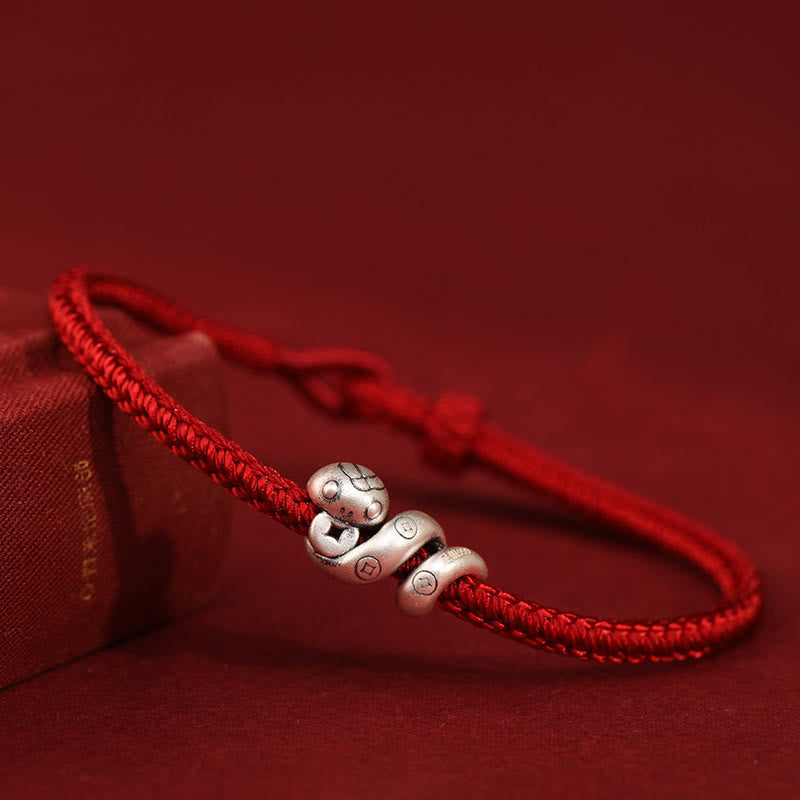 Sterling Silver Snake Protection Bracelet