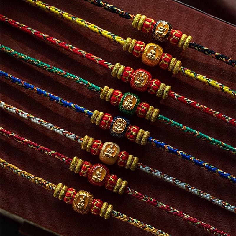 999 Gold Zodiac Snake Luck Bracelet
