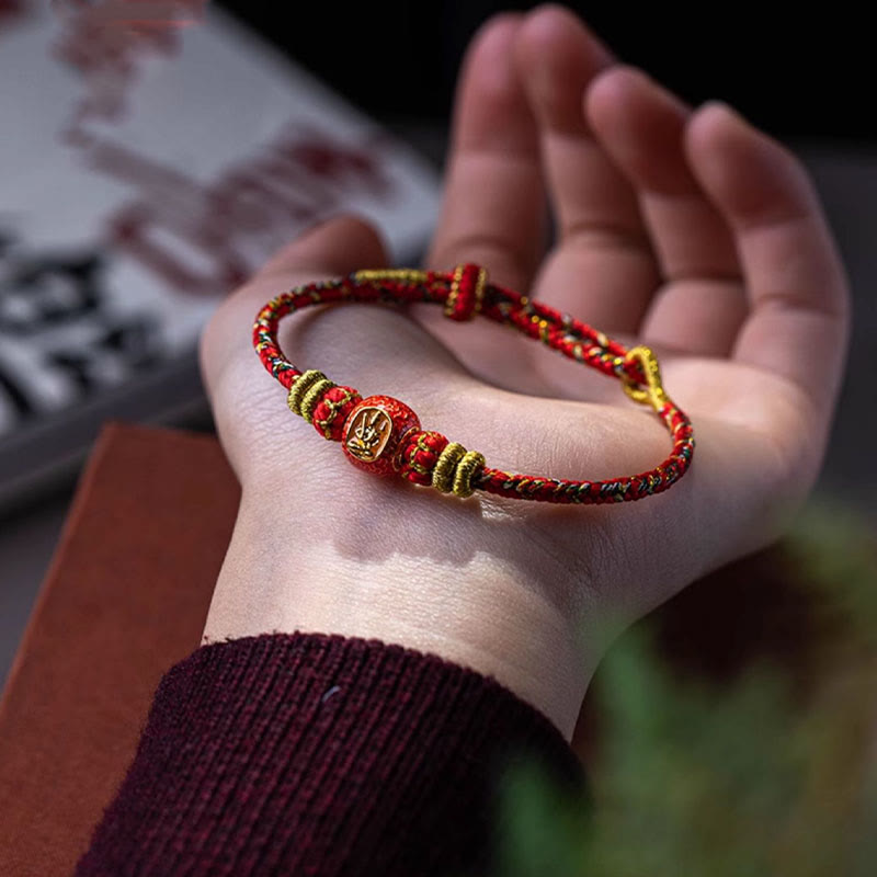999 Gold Zodiac Snake Luck Bracelet