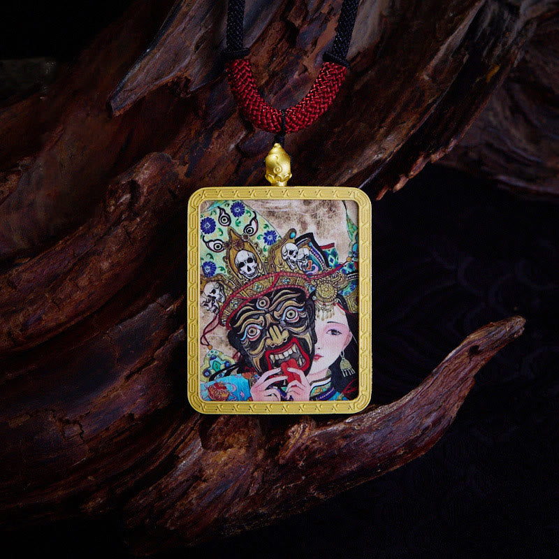 Zakiram Nine-Tailed Fox Spiritual Necklace | Wealth & Protection
