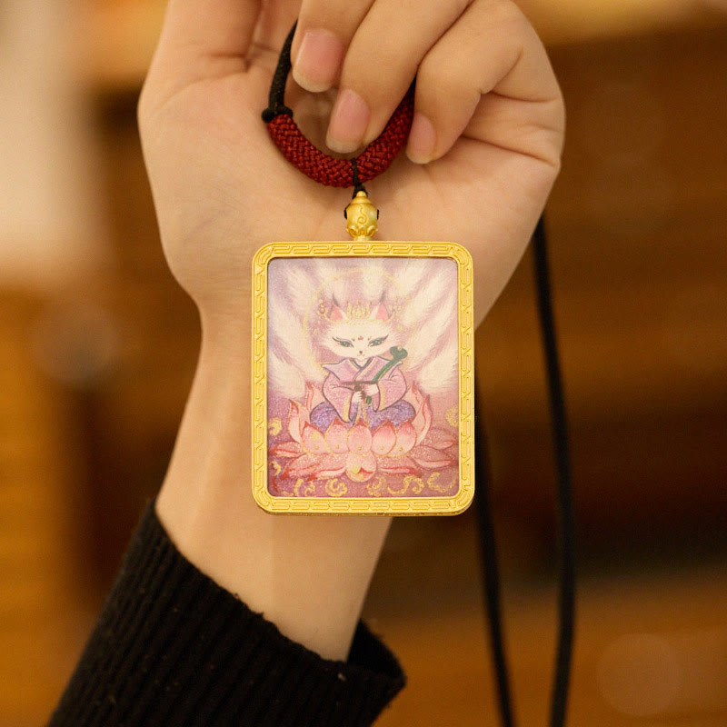 Zakiram Nine-Tailed Fox Spiritual Necklace | Wealth & Protection