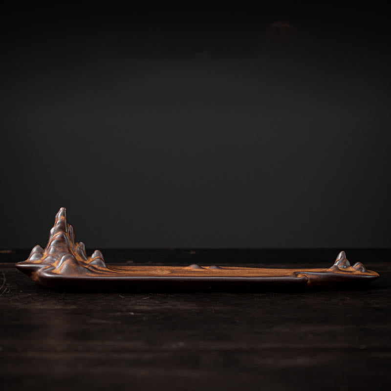 Mountains Boat Ceramic Incense Burner for Spiritual Healing