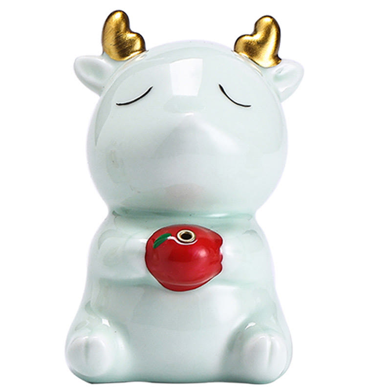 Cute Deer Ceramic Incense Burner for Meditation Harmony
