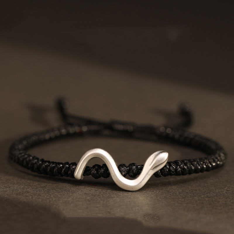 999 Sterling Silver Red String Strength Bracelet for Protection | Year of the Snake