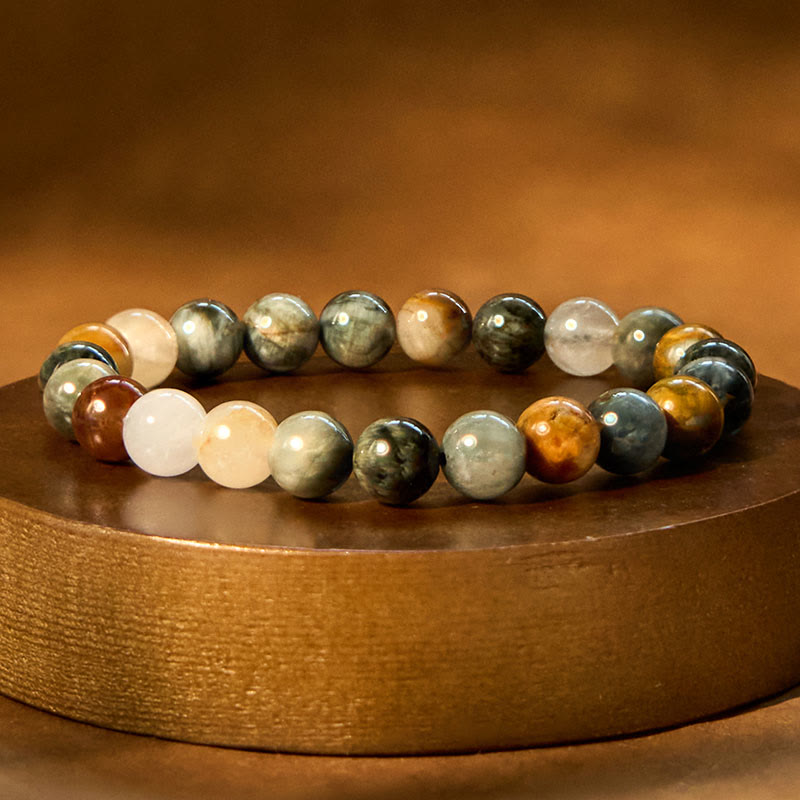 8mm Eagle's Eye Stone Confidence Bracelet for Positivity
