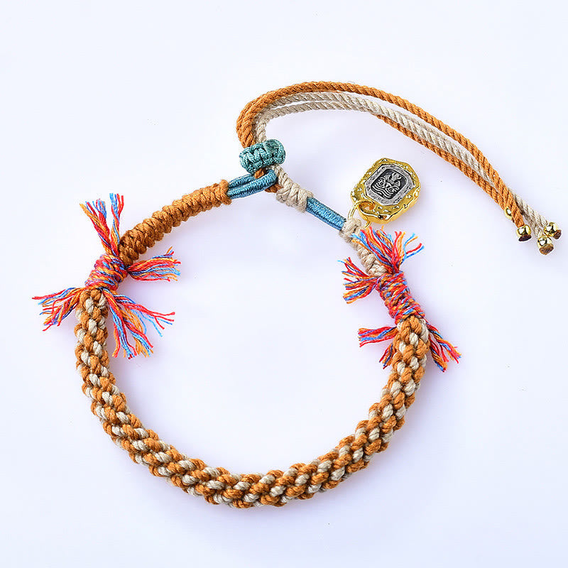 Adjustable Tibetan Zakiram Goddess of Wealth Spiritual Protection Bracelet