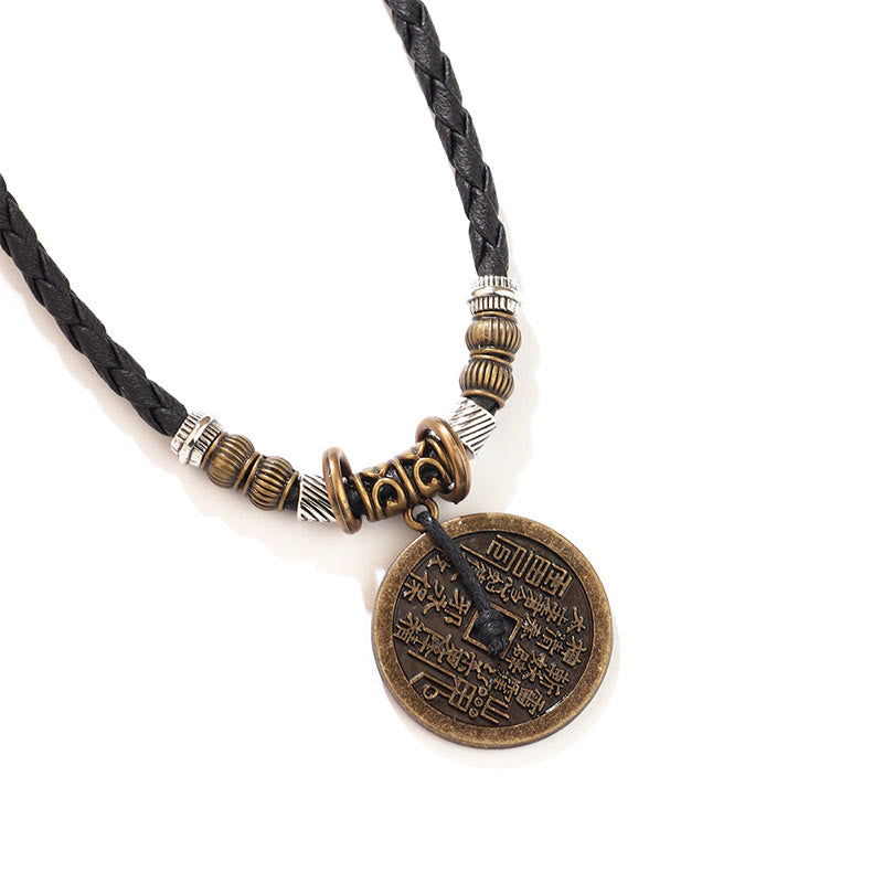 Mountain Ghosts Spend Money Yin Yang Necklace Pendant 77cm