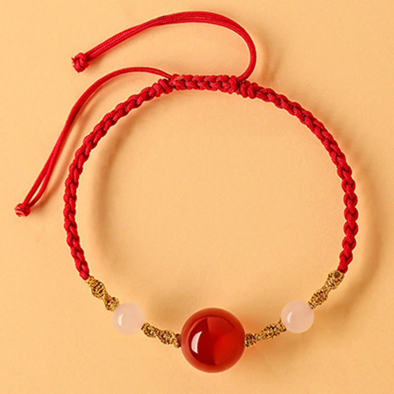 10mm Hetian Jade Luck Braided Bracelet for Spiritual Balance