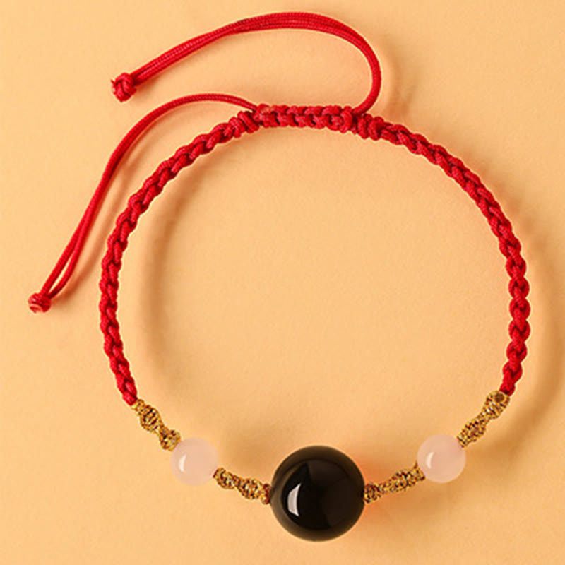 10mm Hetian Jade Luck Braided Bracelet for Spiritual Balance
