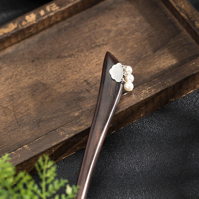 Ebony Cloud Hairpin in 925 Silver | Chinese Hairpins