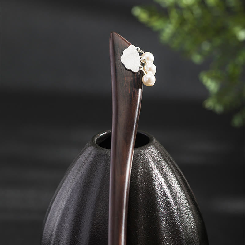 Ebony Cloud Hairpin in 925 Silver | Chinese Hairpins