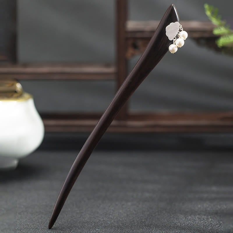 Ebony Cloud Hairpin in 925 Silver | Chinese Hairpins