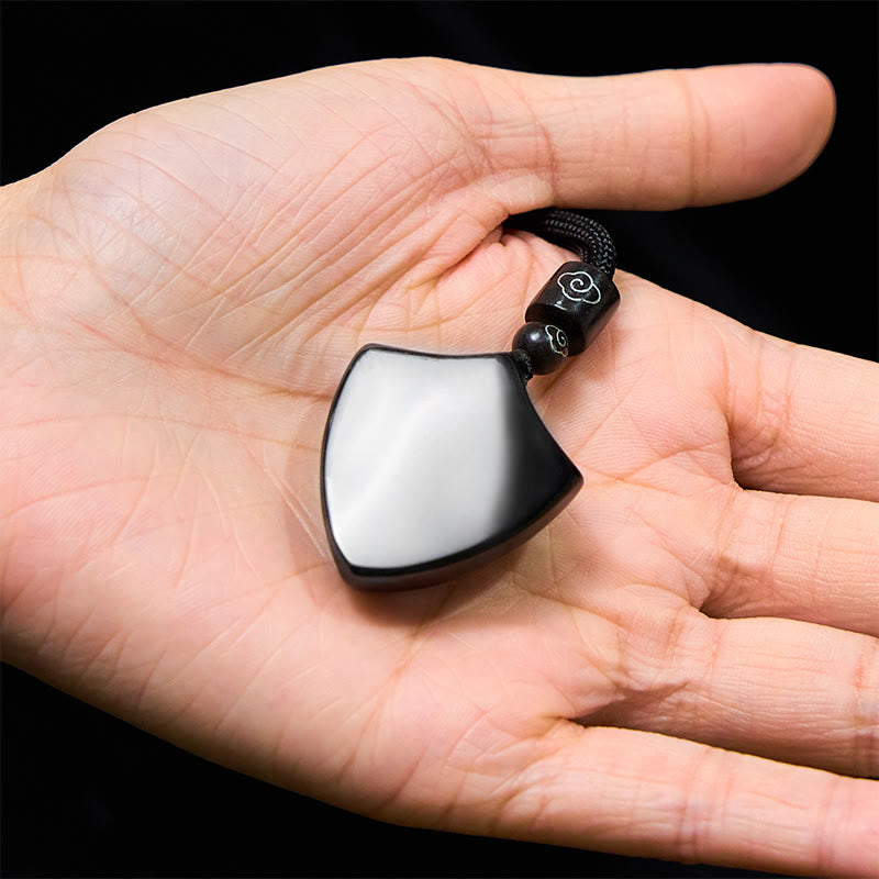 Black Obsidian Yin Yang Necklace | Strength & Balance Pendant