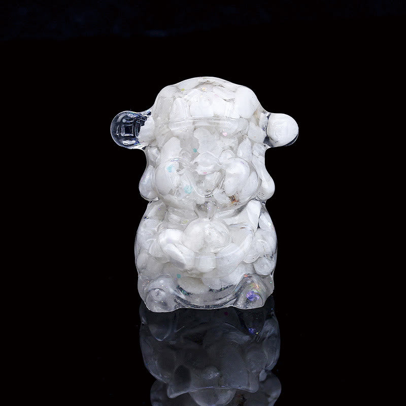Amethyst, Gott des Reichtums, Kristallharz, Feng-Shui-Dekor, 5,6 cm